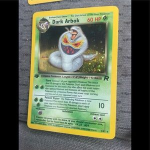 1st edition dark Arbok Team Rocket 2/82